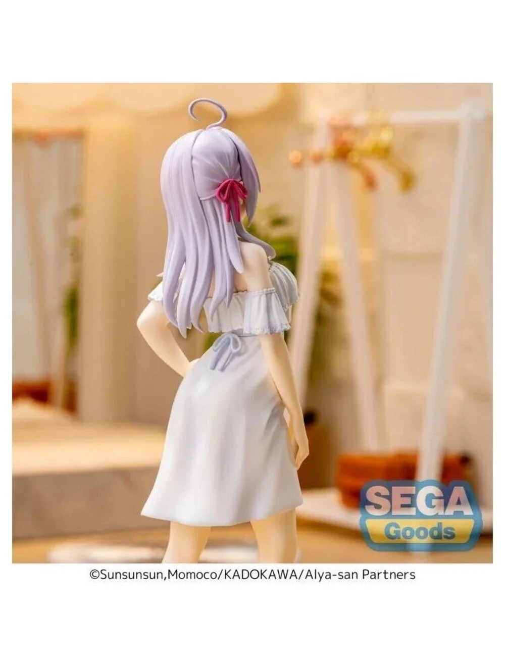 Sega Luminasta Alya-san Alisa Kujou Figure White New Summer Dress NIB US Seller